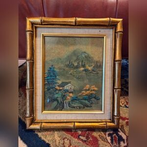 Antique Chinese Silk Print Painting